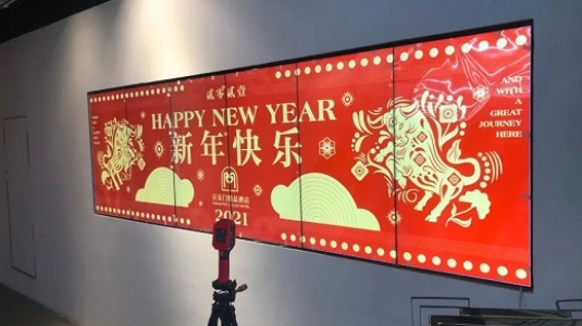 上海百樂門大酒店led透明屏、液晶拼接屏